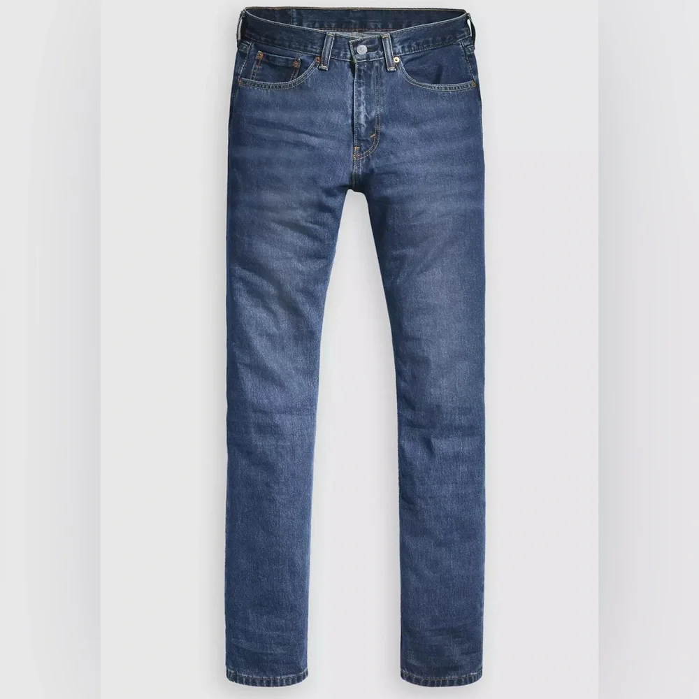 Levi's Men’s 505 TALL Dark Blue Wash Straight Leg Jeans Size 36W 34L